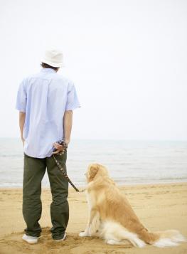 Man with dog